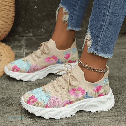 ÚLTIMO DÍA DE PROMOCIÓN ENVÍO GRATIS 70% DE DESCUENTO - ZAPATILLAS ORTOPÉDICAS CON ESTAMPADO FLORAL