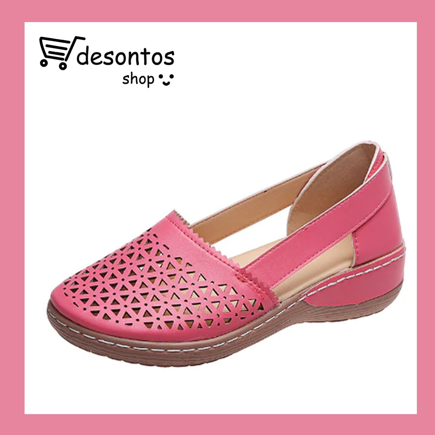 Sandalias vintage con cuña ortopédica para mujer