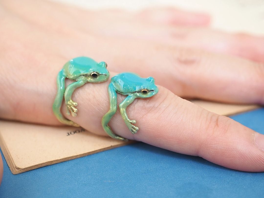 Anillo y Pendientes Rana Último Árbol