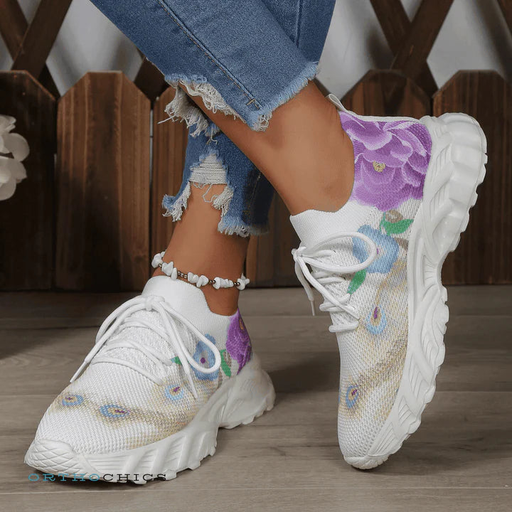 🔥70% DE DESCUENTO - ZAPATILLAS ORTOPÉDICAS CON ESTAMPADO FLORAL