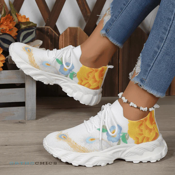 🔥70% DE DESCUENTO - ZAPATILLAS ORTOPÉDICAS CON ESTAMPADO FLORAL