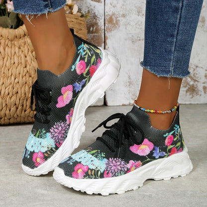 🔥70% DE DESCUENTO - ZAPATILLAS ORTOPÉDICAS CON ESTAMPADO FLORAL