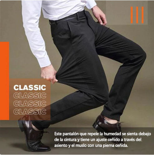 Pantalones clásicos de hombre de alta elasticidad