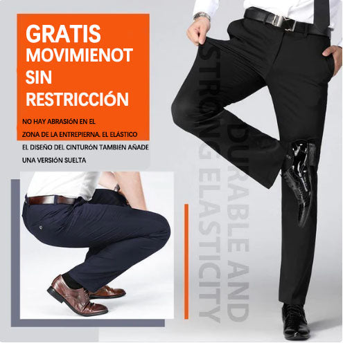 Pantalones clásicos de hombre de alta elasticidad