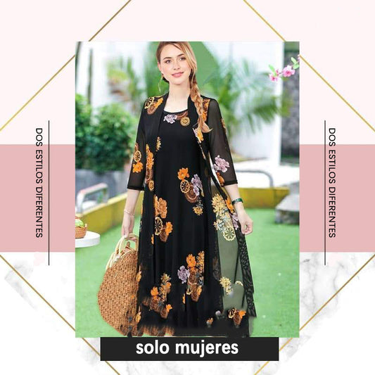 Vestido con estampado floral para mujer