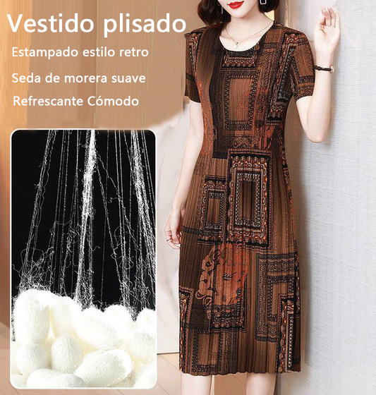 2023 Venta caliente Vestido plisado de moda