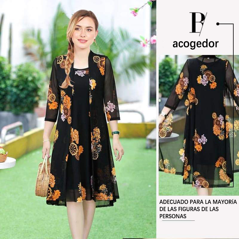 Vestido con estampado floral para mujer