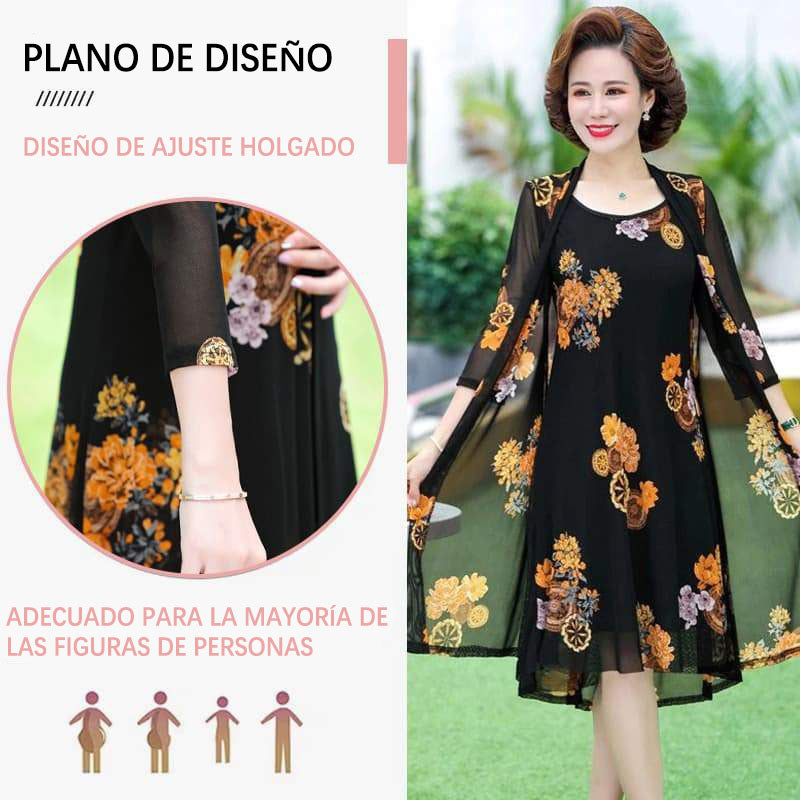 Vestido con estampado floral para mujer