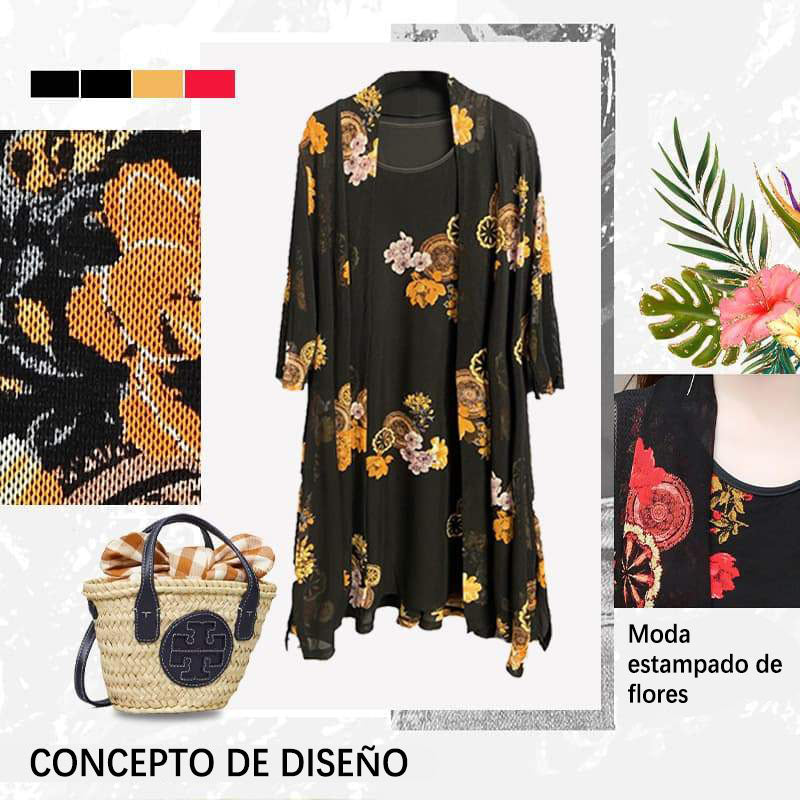 Vestido con estampado floral para mujer