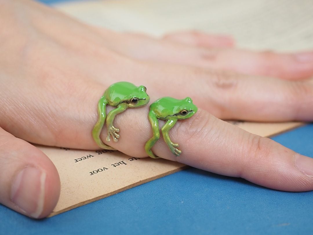 Anillo y Pendientes Rana Último Árbol