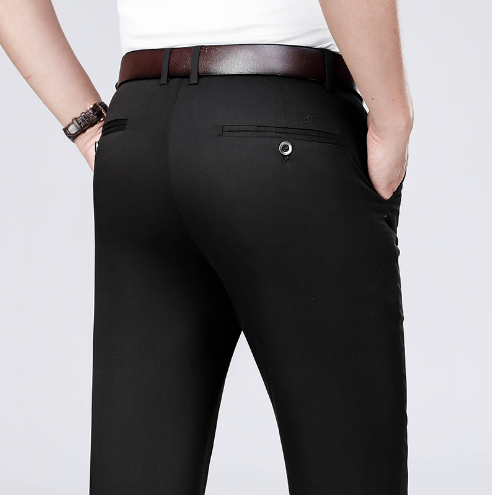 Pantalones clásicos de hombre de alta elasticidad